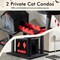 1PC Gothic Cat Tree 49 Inch Tall Cat Tower 6-Tier Cat Activity Center with Coffin Bed